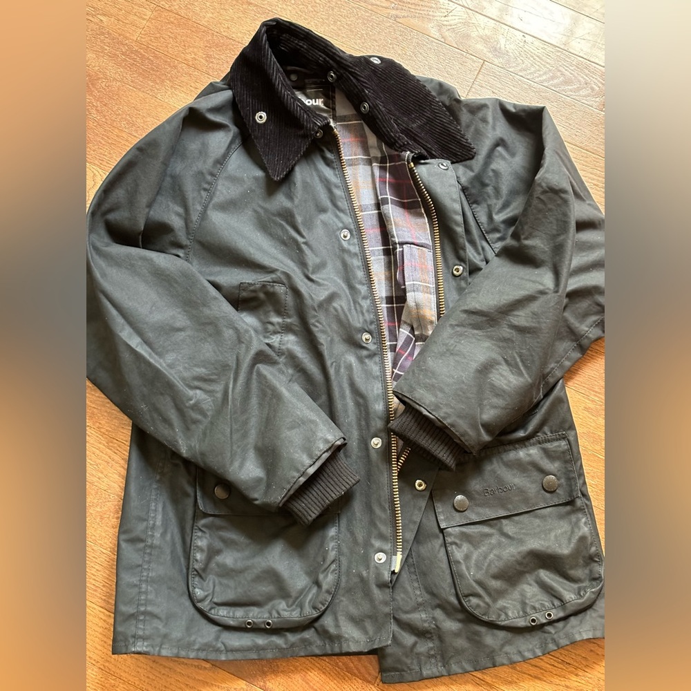 Used. Barbour Bedale.  Black, Size 36.